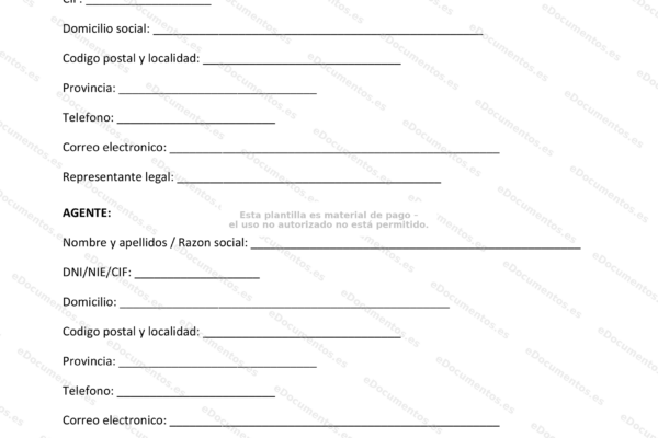 Captura de la página web de una agencia comercial, con encabezado y servicios mostrados.