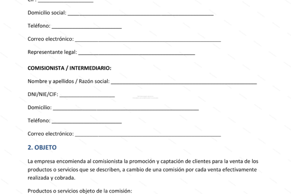 Página 1 de comisiones de ventas, captura de pantalla con gráficos y datos.