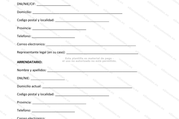 Contrato de alquiler de vivienda habitual, página 1