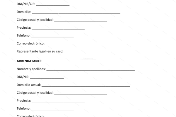Contrato de alquiler de vivienda habitual, página 1