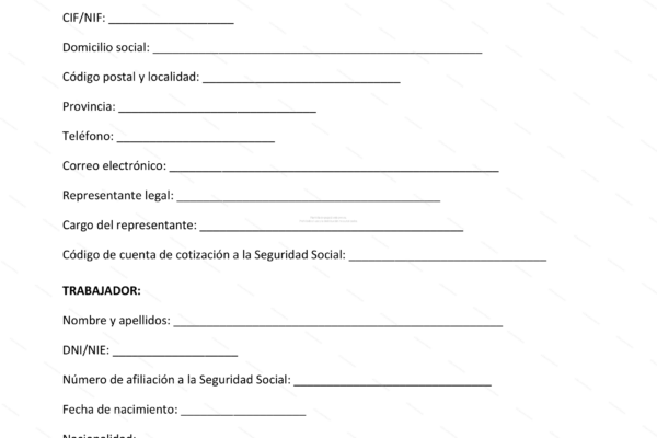 Contrato de trabajo a tiempo parcial, página 1, imagen escalada.