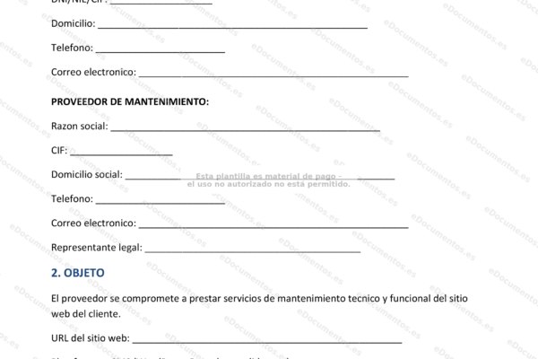 Página web en mantenimiento con mensaje de reparación y elementos de diseño de sitio.
