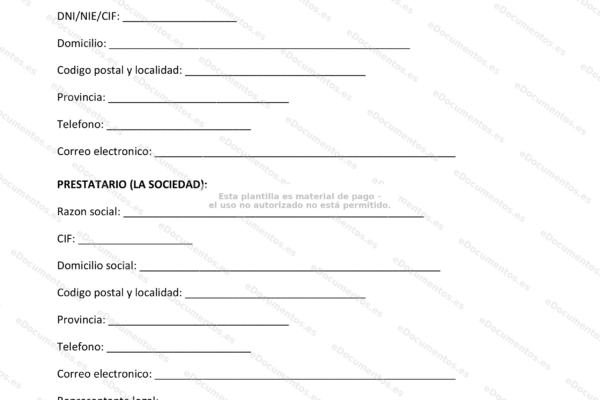 Primera página de un documento sobre préstamo participativo