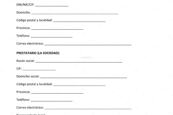 Primera página de un documento sobre préstamo participativo