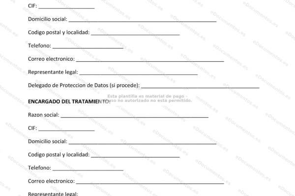 Diapositiva sobre el tratamiento de datos conforme al RGPD (página 1)