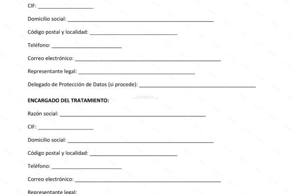 Diapositiva sobre el tratamiento de datos conforme al RGPD (página 1)